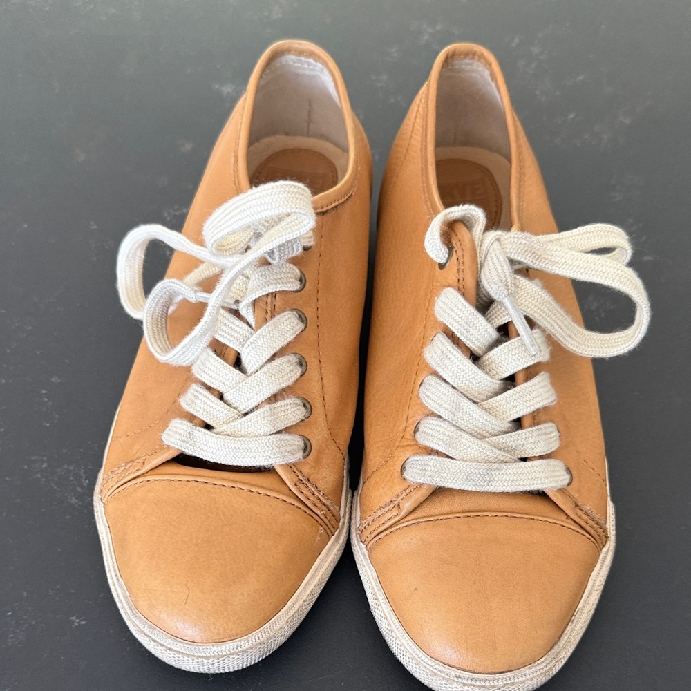 Frye Tan Leather Women's Sneakers